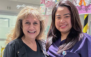 Registered Nurses Ilona Freill (left) and Monica Figueroa (right).